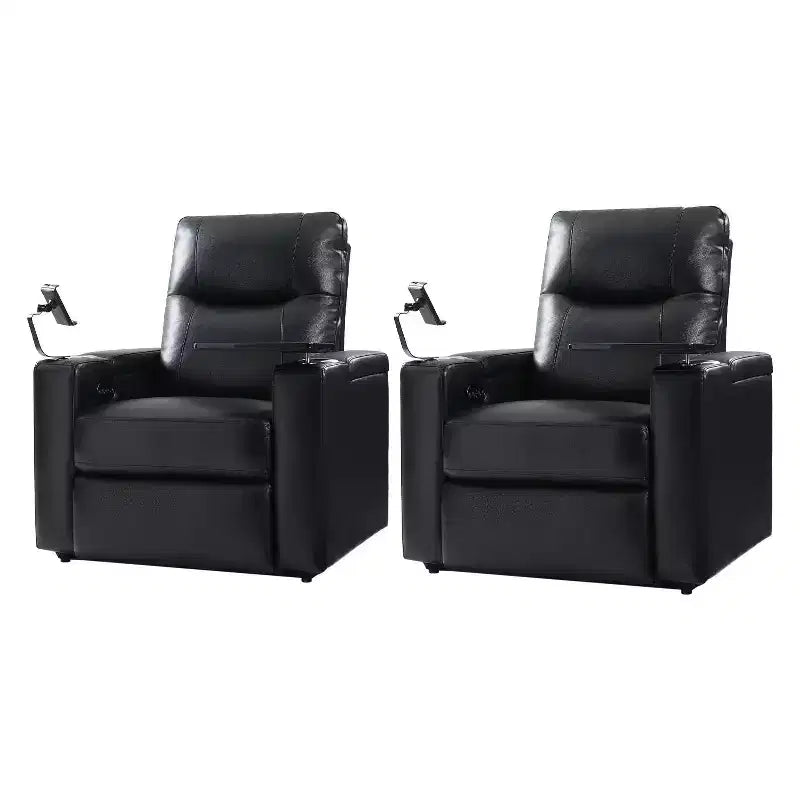 Set reclinabile Flora in vera pelle, 2 pezzi|HULALA HOME