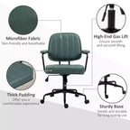 Okak Sedia da Ufficio Ergonomica con Supporto Lombare Regolabile, Sedia da Computer Imbottita con Poggiatesta e Braccioli Regolabili per Casa, Ufficio