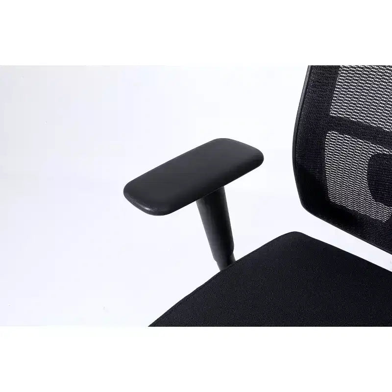 Sedia da ufficio ergonomica moderna Okak con rete, altezza regolabile, sedia girevole con base in metallo, sedia Criss Cross per studio, sala lettura, nera