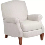 Kensington Hill Morris Off-White with Gray Pinstripe 3-Way Recliner