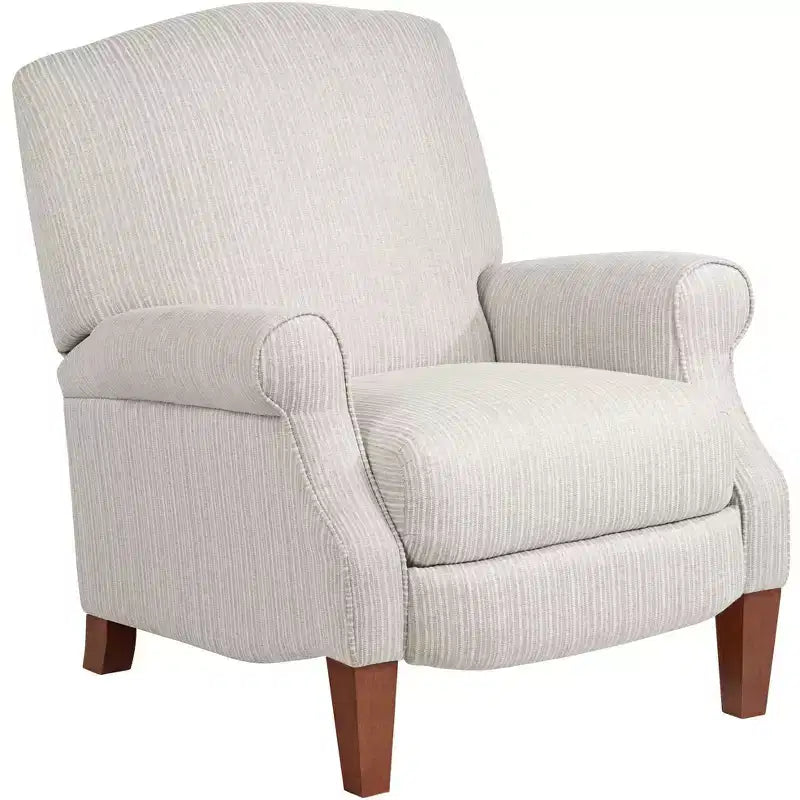 Kensington Hill Morris Off-White with Gray Pinstripe 3-Way Recliner