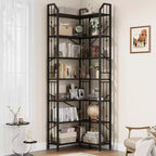 Wooden Bookshelves Floor Standing Multipurpose Display Storage Shelves