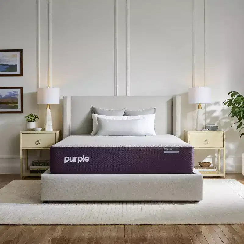 Purple Restore Hybrid Mattress with GelFlex Grid and Coil System, Grey