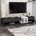 Mobile TV Whisen 80 bicolore con scomparti versatili, console multimediale funzionale