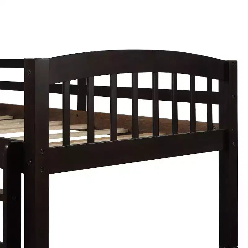Letto a castello singolo su singolo con letto estraibile, letto a castello in legno con 3 cassetti portaoggetti e spondina di sicurezza, trasformabile in 2 letti