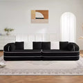 135 Teddy Sofa, 4-Seat, 32D Sponge, Boneless, Fluffy, Oversize, Contrast Color, Symmetrical, Living Room