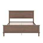Polibi Letto a Piattaforma in Legno Massello Stile Moderno Mid-Century