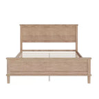 Polibi Letto a Piattaforma in Legno Massello Stile Moderno Mid-Century