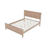 Polibi Letto a Piattaforma in Legno Massello Stile Moderno Mid-Century