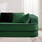 77.2 Divano Teddy, spugna 32D, senza ossatura, due chaise longue, divano letto, colore a contrasto, simmetrico, salotto