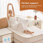 77.2 Divano Teddy, spugna 32D, senza ossatura, due chaise longue, divano letto, colore a contrasto, simmetrico, salotto