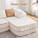 77.2 Divano Teddy, spugna 32D, senza ossatura, due chaise longue, divano letto, colore a contrasto, simmetrico, salotto