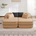 77.2 Divano Teddy, spugna 32D, senza ossatura, due chaise longue, divano letto, colore a contrasto, simmetrico, salotto