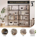 CuisinSmart Scaffali Portaoggetti a 5 Ripiani in Filo Metallico, Scaffalature Metalliche Regolabili per Conservazione, Scaffalature per Garage Dispensa Cucina, Nero