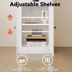 Libreria Alta 180 cm con Armadietto, Scaffale Aperto a 3 Ripiani in Legno con Mensole Regolabili, Grande Scaffale Contenitore Espositivo, Scaffale Verticale per Casa
