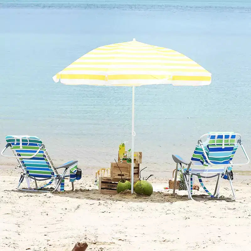 Set di 2 sedie a zaino da spiaggia per adulti, sedie pieghevoli leggere in alluminio con schienale regolabile in 5 posizioni, portasciugamani, tasche portaoggetti
