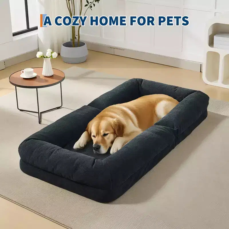 Divano letto pouf regolabile in 5 posizioni, cuscini morbidi, adatto per adulti e animali domestici, con soffici cuscini, pieghevole, adatto per camera da letto, soggiorno