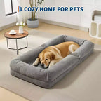 Divano letto pouf regolabile in 5 posizioni, cuscini morbidi, adatto per adulti e animali domestici, con soffici cuscini, pieghevole, adatto per camera da letto, soggiorno