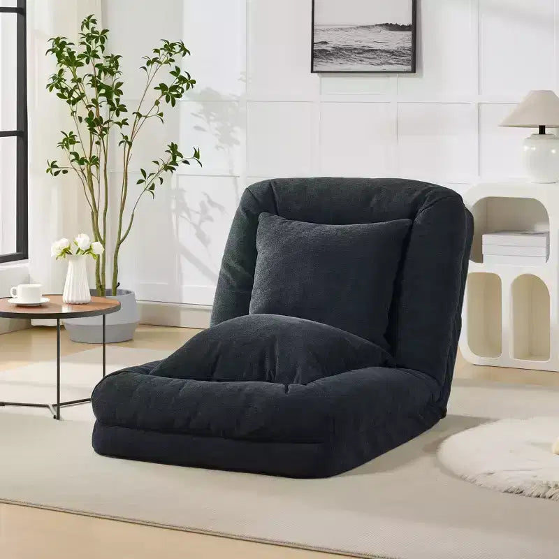 Divano letto pouf regolabile in 5 posizioni, cuscini morbidi, adatto per adulti e animali domestici, con soffici cuscini, pieghevole, adatto per camera da letto, soggiorno