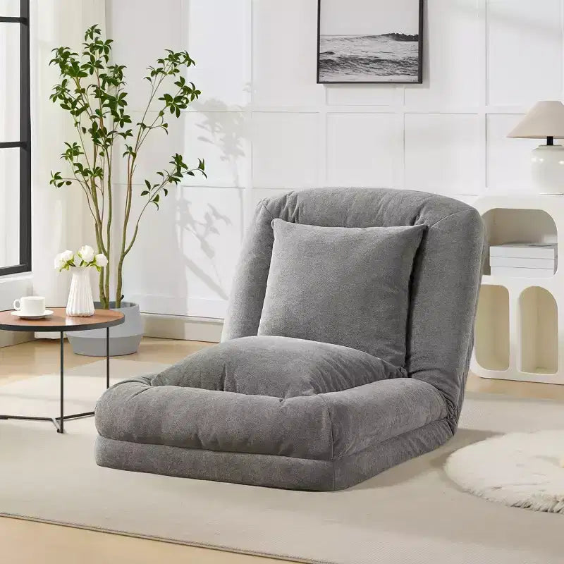 Divano letto pouf regolabile in 5 posizioni, cuscini morbidi, adatto per adulti e animali domestici, con soffici cuscini, pieghevole, adatto per camera da letto, soggiorno