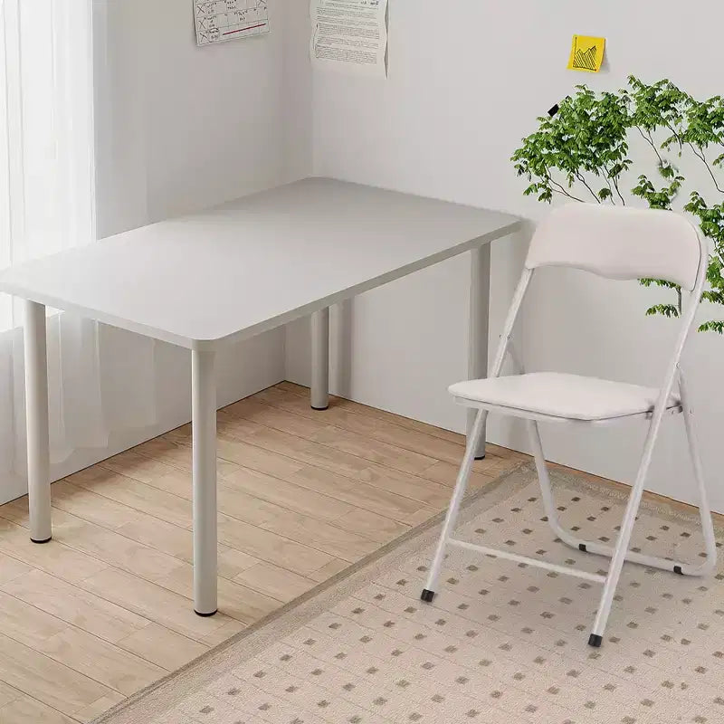 Set da 4 sedie pieghevoli con cuscino e gambe in metallo, piedini antiscivolo per eventi all'aperto e al chiuso, portatili