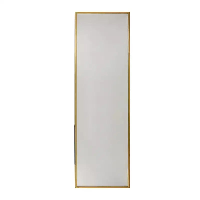 Okak 77*27.5IN Specchio Rettangolare a Figura Intera con Cornice in Acciaio Inox, Specchio da Terra con Fori per Appenderlo, Specchio da Parete per Soggiorno, Camera da Letto, Oro