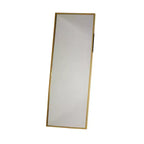 Okak 77*27.5IN Specchio Rettangolare a Figura Intera con Cornice in Acciaio Inox, Specchio da Terra con Fori per Appenderlo, Specchio da Parete per Soggiorno, Camera da Letto, Oro