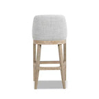 Sgabello da bancone imbottito Jennifer Taylor Home Newport 30.5 con schienale curvo stile costiero