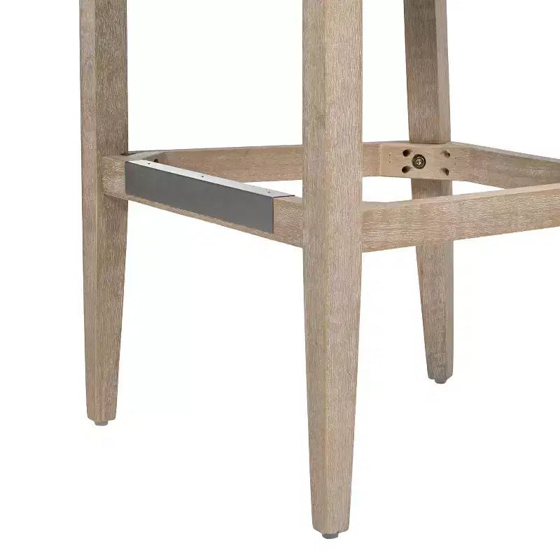 Sgabello da bancone imbottito Jennifer Taylor Home Newport 30.5 con schienale curvo stile costiero