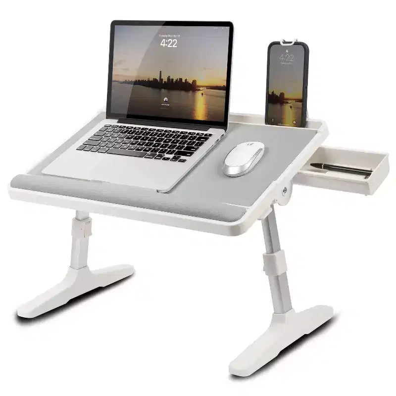 LAPGEAR Scrivania da letto regolabile Easy Tilt per laptop