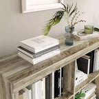 COZONY Scaffale Portaoggetti a 6 Cubi, Libreria Alta 135cm con Design Antiribaltamento, Scaffale Organizzatore Moderno Autoportante per Soggiorno, Camera da Letra, Ufficio