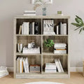 COZONY 6 Cube Storage Bookshelf, 53 Tall Bookcase with Anti-Tip Design, Modern Freestanding Organizer Shelf for Living Room, Bedroom, Home Office