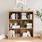 COZONY Scaffale Portaoggetti a 6 Cubi, Libreria Alta 135cm con Design Antiribaltamento, Scaffale Organizzatore Moderno Autoportante per Soggiorno, Camera da Letra, Ufficio