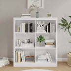 COZONY Scaffale Portaoggetti a 6 Cubi, Libreria Alta 135cm con Design Antiribaltamento, Scaffale Organizzatore Moderno Autoportante per Soggiorno, Camera da Letra, Ufficio
