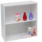 Kings Brand Furniture - Organizzatore portaoggetti con libreria a 2 ripiani in legno