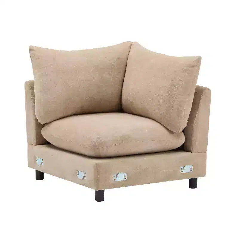 Set Divano Componibile Moderno Imbottito 5 Pezzi Christopher Knight Home Acker