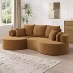 Christopher Knight Home Camilla Divano componibile curvo moderno a 3 posti da 106'' con 7 cuscini