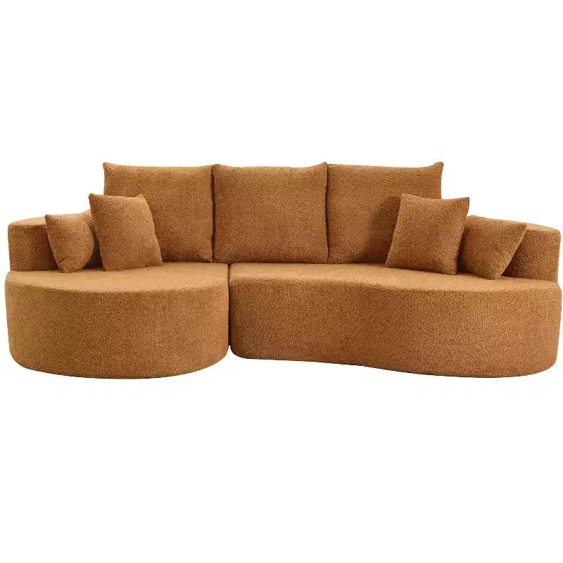 Christopher Knight Home Camilla Divano componibile curvo moderno a 3 posti da 106'' con 7 cuscini