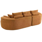 Christopher Knight Home Camilla Divano componibile curvo moderno a 3 posti da 106'' con 7 cuscini