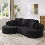 Christopher Knight Home Camilla Divano componibile curvo moderno a 3 posti da 106'' con 7 cuscini