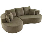 Christopher Knight Home Camilla Divano componibile curvo moderno a 3 posti da 106'' con 7 cuscini