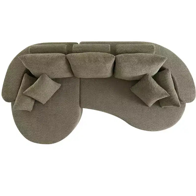 Christopher Knight Home Camilla Divano componibile curvo moderno a 3 posti da 106'' con 7 cuscini