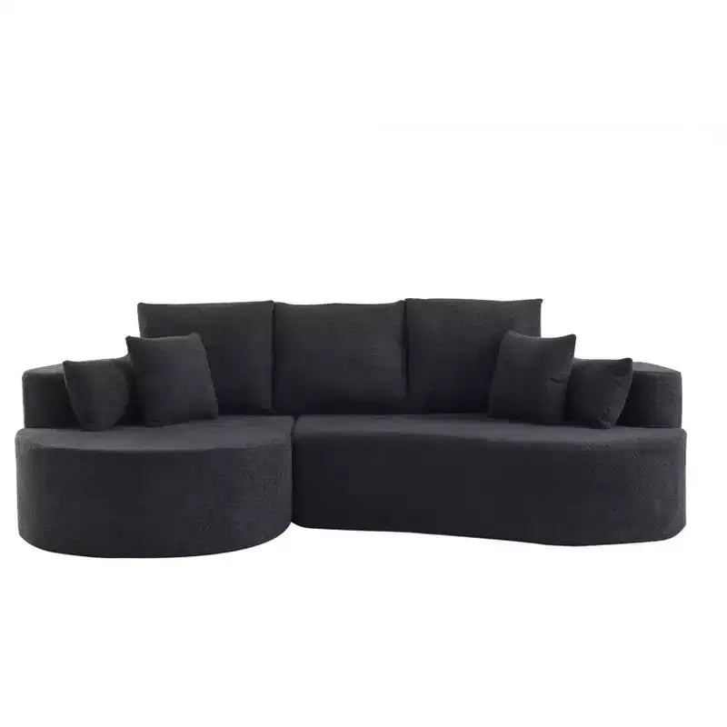 Christopher Knight Home Camilla Divano componibile curvo moderno a 3 posti da 106'' con 7 cuscini
