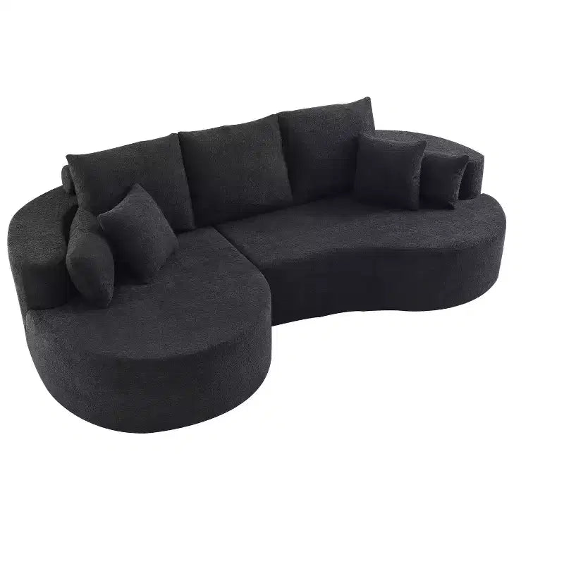 Christopher Knight Home Camilla Divano componibile curvo moderno a 3 posti da 106'' con 7 cuscini