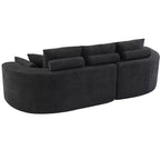Christopher Knight Home Camilla Divano componibile curvo moderno a 3 posti da 106'' con 7 cuscini