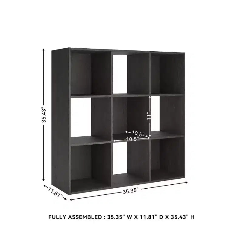 Signature Design by Ashley, Organizer salvaspazio a 9 cubi - Libreria aperta e versatile, espositore per l'organizzazione della casa moderna