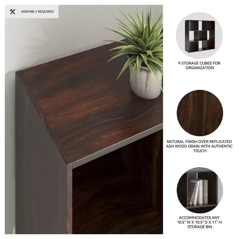 Signature Design by Ashley, Organizer salvaspazio a 9 cubi - Libreria aperta e versatile, espositore per l'organizzazione della casa moderna