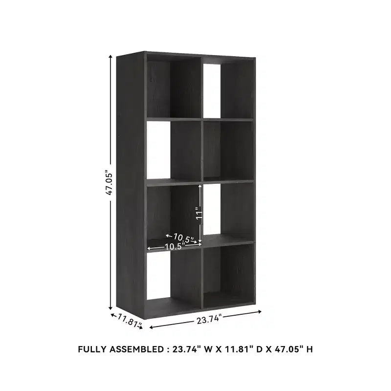 Signature Design by Ashley 8 Cube Storage Organizer - Versatile Libreria Aperta e Unità Espositiva per un'Organizzazione Domerna Moderna
