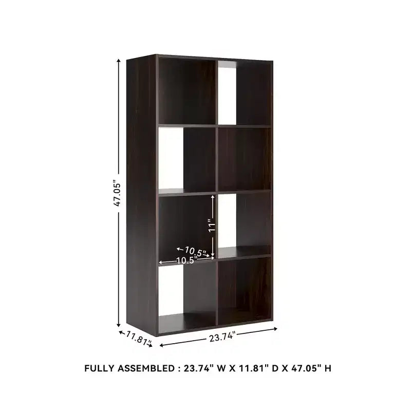 Signature Design by Ashley 8 Cube Storage Organizer - Versatile Libreria Aperta e Unità Espositiva per un'Organizzazione Domerna Moderna