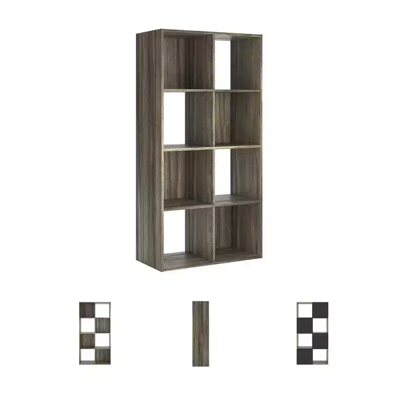 Signature Design by Ashley 8 Cube Storage Organizer - Versatile Libreria Aperta e Unità Espositiva per un'Organizzazione Domerna Moderna